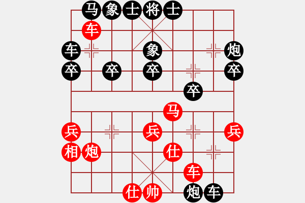 象棋棋譜圖片：永遠(yuǎn)開(kāi)心VS金源(2011-05-14)紅先負(fù) - 步數(shù)：30 