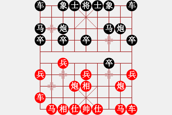 象棋棋谱图片：成都懿锦控股 孟辰 和 广东碧桂园 黄光颖 - 步数：10 