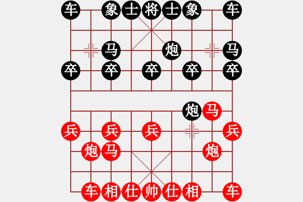 象棋棋譜圖片：【月】陽光女孩[1607536501] -VS- ‖棋家軍‖鐵布衫[694029644] - 步數：10 