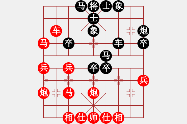 象棋棋譜圖片：西部剃刀(4段)-勝-刀日派幫主(4段) - 步數(shù)：40 