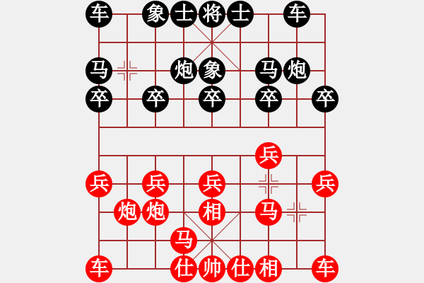 象棋棋譜圖片：深圳市 張策 勝 杭州棋院 賀峰 - 步數(shù)：10 