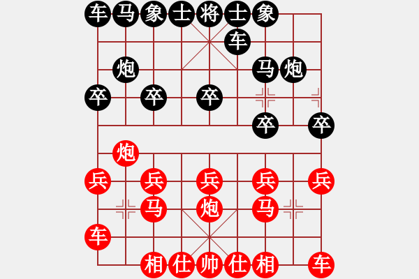象棋棋谱图片：QQ杨黎明对天意 - 步数：10 