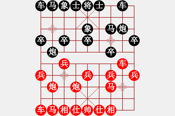 象棋棋譜圖片：6722局 A60-過宮炮局-天天AI選手FALSE 紅先和 小蟲引擎23層 - 步數(shù)：10 