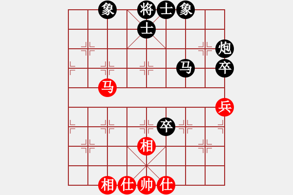 象棋棋谱图片：xycym1[红] -VS- bbboy002[黑] - 步数：58 