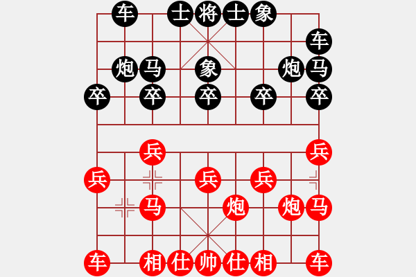 象棋棋譜圖片：五虎大將-進(jìn)哥[401316745] -VS- 戈戈[1349768795] - 步數(shù)：10 