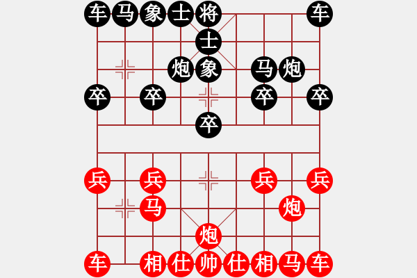 象棋棋譜圖片：煙臺棋王張大鵬勝俺 - 步數(shù)：10 