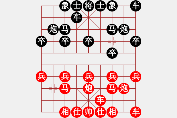 象棋棋譜圖片：橫才俊儒[紅] -VS- 孤獨(dú)求敗[黑] - 步數(shù)：10 