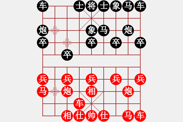 象棋棋譜圖片：兵臨城下.pgn - 步數(shù)：10 