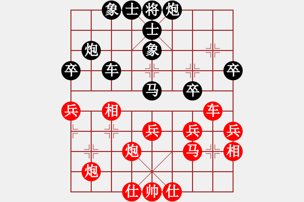 象棋棋譜圖片：分紅比例符合技術(shù)開 和 精明才子 - 步數(shù)：40 