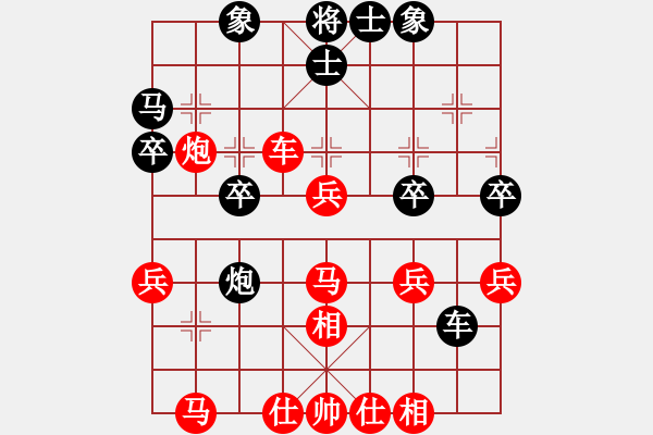 象棋棋譜圖片：maguojiabc(1段)-勝-huangyipin(2段) - 步數(shù)：40 