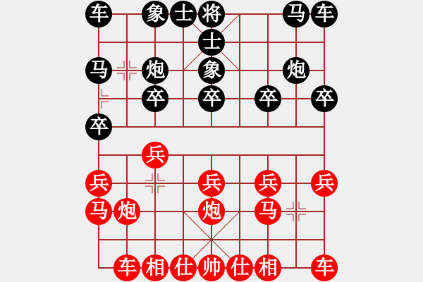 象棋棋譜圖片：仙人指路轉(zhuǎn)左中炮對(duì)卒底炮飛右象 紅右邊馬 河北 劉玉萍(冀中仙鳳) 勝 陜西 李啟杰(大連萬(wàn)達(dá)) - 步數(shù)：10 