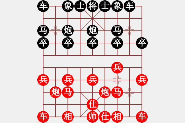 象棋棋譜圖片：易詩(shī)白先和何嘉誠(chéng) - 步數(shù)：10 