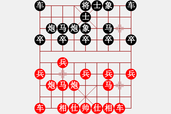 象棋棋譜圖片：云淡 風(fēng)輕[721782306] -VS- 奕棋納涼[704045488] - 步數(shù)：10 