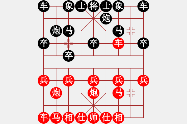 象棋棋谱图片：湖北群刘小梅VS梦醒(2015 8 21) - 步数：10 