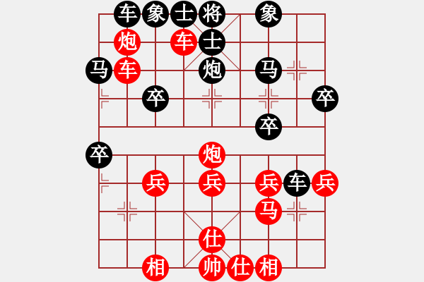 象棋棋譜圖片：橫才俊儒[292832991] -VS- 東方求敗[751942318] - 步數(shù)：30 