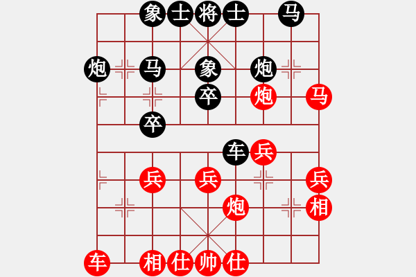 象棋棋譜圖片：彭浦阿弟(5星)-負(fù)-我想喝啤酒(8星) - 步數(shù)：30 