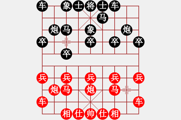 象棋棋譜圖片：橫才俊儒[292832991] -VS- 仰望天空[691957633] - 步數(shù)：10 