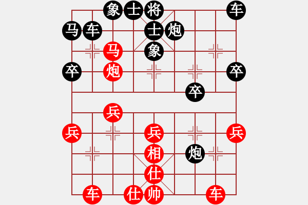 象棋棋譜圖片：鏡愁鬢改先勝A北關馬（業(yè)八一）2019.3.27 - 步數(shù)：30 