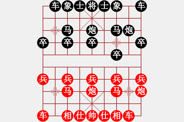 象棋棋譜圖片：王文卿 對  何賢奎 - 步數(shù)：10 