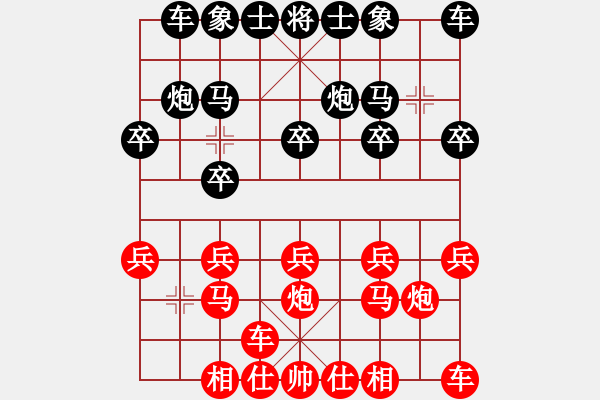 象棋棋譜圖片：2018.9.11.3好友十分鐘后勝王朋杰.pgn - 步數(shù)：10 