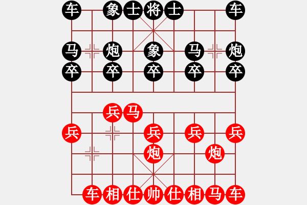 象棋棋譜圖片：濰坊衛(wèi)校[紅] -VS- xp[黑] - 步數(shù)：10 