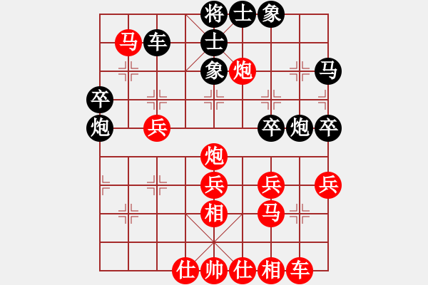 象棋棋譜圖片：風火神龍(3段)-勝-鐵筆(7段) - 步數(shù)：40 