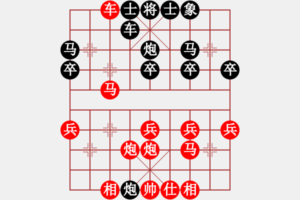 象棋棋譜圖片：再戰(zhàn)江湖(9級(jí))-負(fù)-帥泡妞謹(jǐn)腎(3段) - 步數(shù)：30 