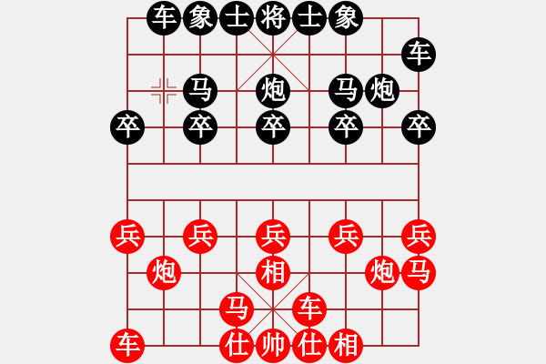 象棋棋谱图片：川藏线(1段)-负-zhuojian(5段) - 步数：10 