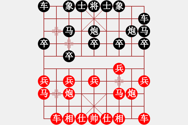 象棋棋譜圖片：黎金福 先和 賴才 - 步數(shù)：10 