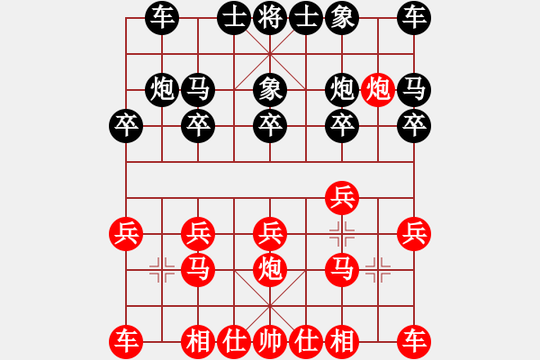 象棋棋譜圖片：鐵馬野步行[紅] -VS- 忘了我的人[黑] - 步數(shù)：10 