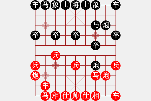 象棋棋譜圖片：390局 A41- 起馬對進(jìn)７卒-小蟲引擎23層(2548) 先勝 甘寧(1400) - 步數(shù)：10 