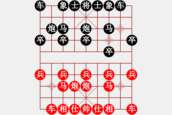 象棋棋譜圖片：仕角炮局（我先勝巫師競(jìng)技場(chǎng)關(guān)羽） - 步數(shù)：10 