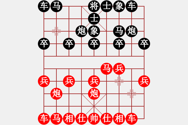 象棋棋譜圖片：08G45[紅先負(fù)] -VS- 贏一盤實在難[黑] 仙人指路對飛象 - 步數(shù)：10 