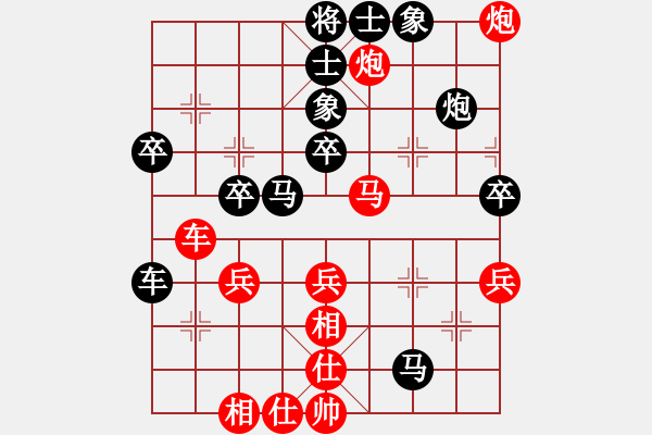 象棋棋譜圖片：挺兵局1.1.1紅轉(zhuǎn)卒底炮【待拆】彌勒佛主(月將)-勝-亭亭(日帥) - 步數(shù)：50 