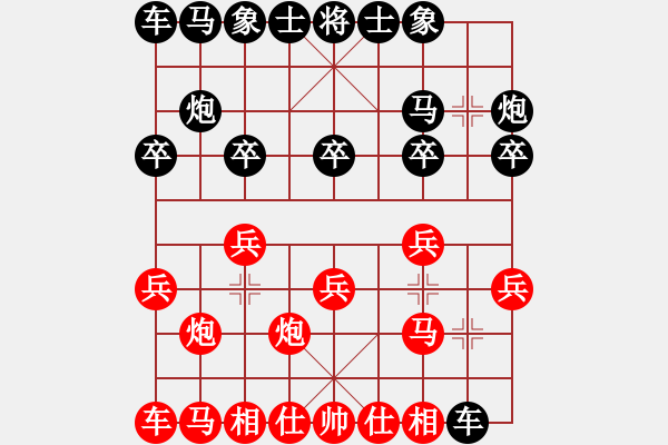 象棋棋譜圖片：2023.11.2.4評測先和過宮炮進三兵兩頭蛇對左三步虎 - 步數(shù)：10 