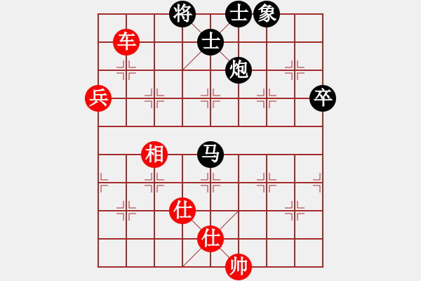 象棋棋譜圖片：中炮過(guò)河車互進(jìn)七兵對(duì)屏風(fēng)馬左馬盤河(紅馬八進(jìn)七對(duì)黑卒7進(jìn)1）  楊浩(4段)-勝-處州四號(hào)(9段) - 步數(shù)：130 