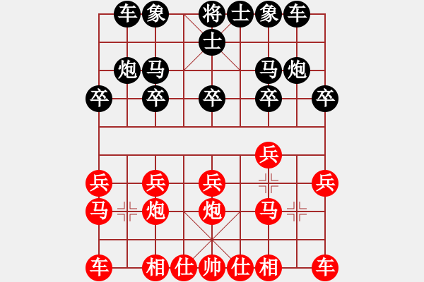 象棋棋譜圖片：中炮對(duì)屏風(fēng)馬 - 步數(shù)：10 