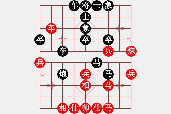 象棋棋譜圖片：沒你笨(1段)-負(fù)-三國虎癡(2段) - 步數(shù)：40 