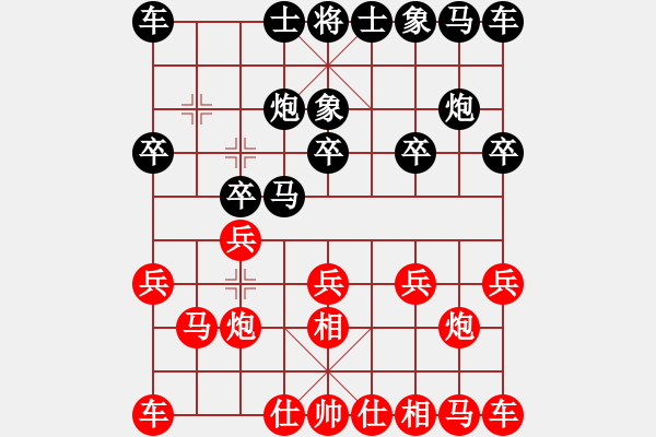 象棋棋譜圖片：令[983131493] -VS- 嘴角揚(yáng)揚(yáng)[50129759] - 步數(shù)：10 