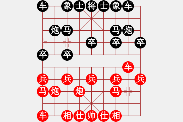 象棋棋谱图片：巧克力[红] -VS- 负分太后 鱼[黑](7) - 步数：10 