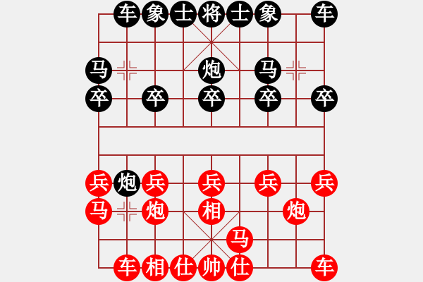 象棋棋譜圖片：隨手提車丟炮敗！ - 步數(shù)：10 