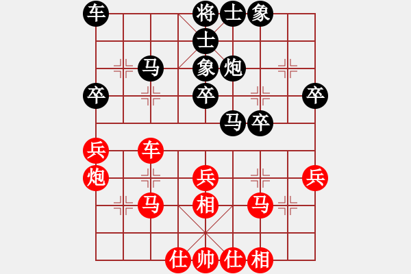 象棋棋譜圖片：ooxxooxx(6星)-和-qichu(7星) - 步數(shù)：40 