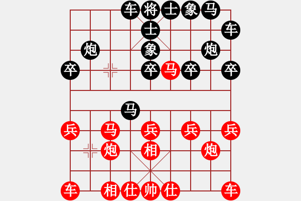 象棋棋譜圖片：泰國 陳松 負 越南 張亞明 - 步數(shù)：20 