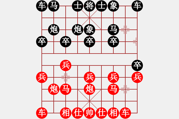 象棋棋譜圖片：風(fēng)無痕[紅] -VS- 浩[黑] - 步數(shù)：10 