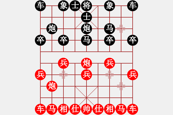 象棋棋譜圖片：20150707 1652 真子[1057183293] - Q★韜光養(yǎng)晦[-] - 步數(shù)：10 