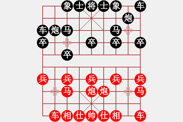 象棋棋譜圖片：鴛鴦炮后勝上善若水：14步連取雙車 - 步數(shù)：10 