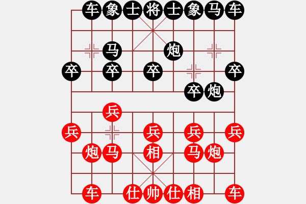 象棋棋譜圖片：朱志成[1067582046] -VS- 小剛[527697466] - 步數(shù)：10 