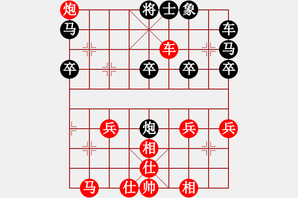 象棋棋譜圖片：linxinlan81[紅] -VS- 偏鋒炮王[黑] - 步數(shù)：30 