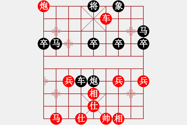 象棋棋譜圖片：linxinlan81[紅] -VS- 偏鋒炮王[黑] - 步數(shù)：40 