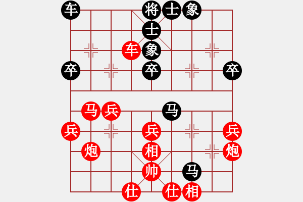 象棋棋譜圖片：紅藍(lán)棋股(天帝)-勝-枰上度春秋(9段) - 步數(shù)：40 